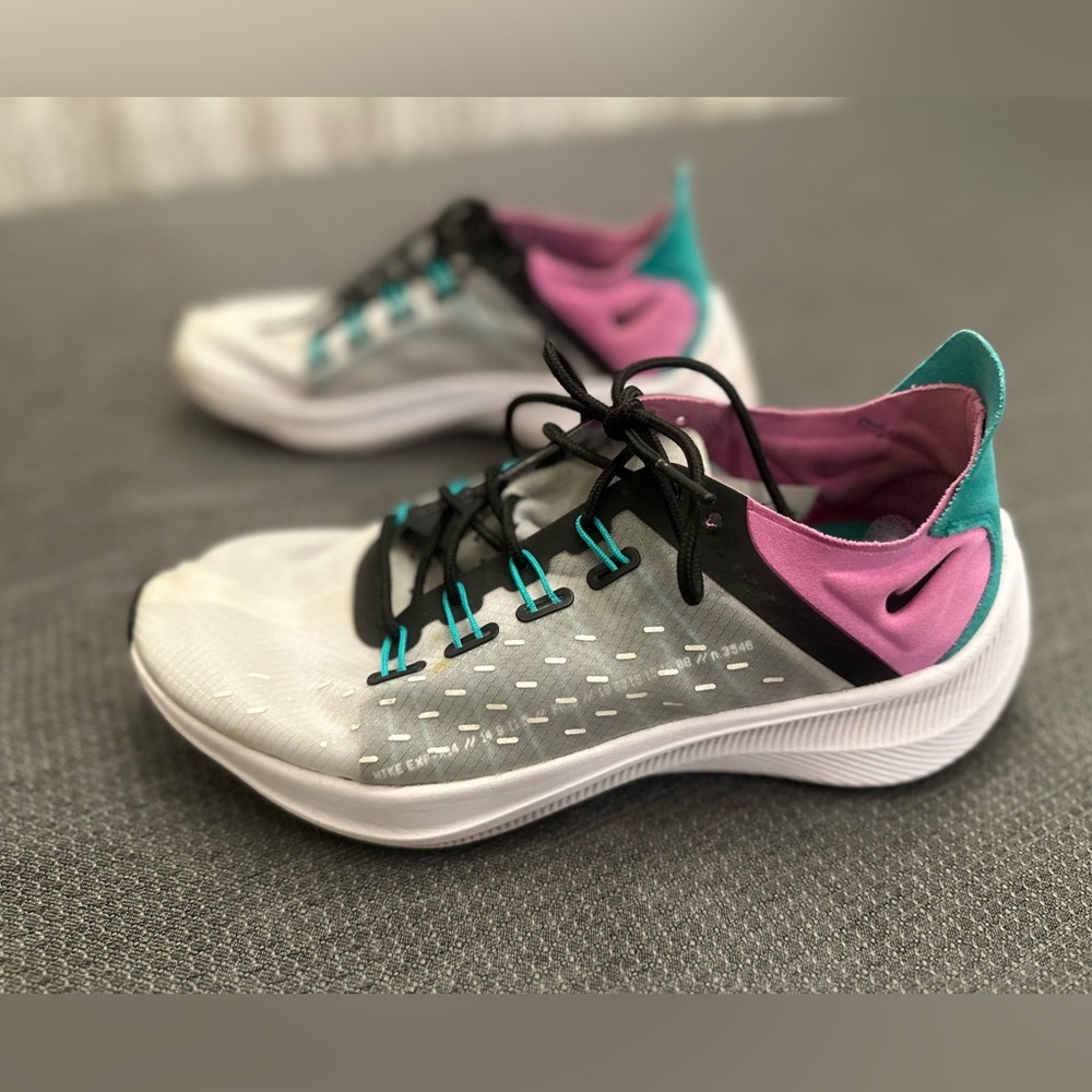Nike Womens EXP X14 Wolf Grey/Viola/Clear Emerald AO3170 003 Sneaker Size 8.5